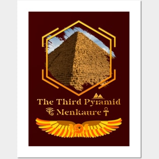 Third Pyramid in Giza, Egypt: Menkaure V01 Posters and Art
